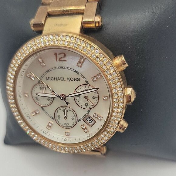 Michael Kors Parker MK5491 Womens Stainless Steel Analog Dial Quartz Watch BC641 - Picture 2 of 10